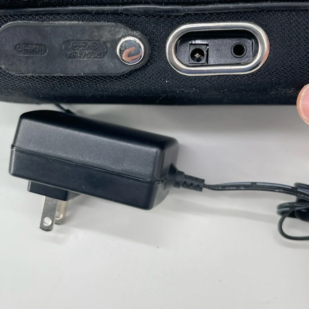 iHome Black Portable Speaker Travel Case with Power Adapter